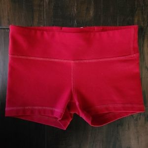 Lululemon Iviva, red, athletic shorts girls size 8